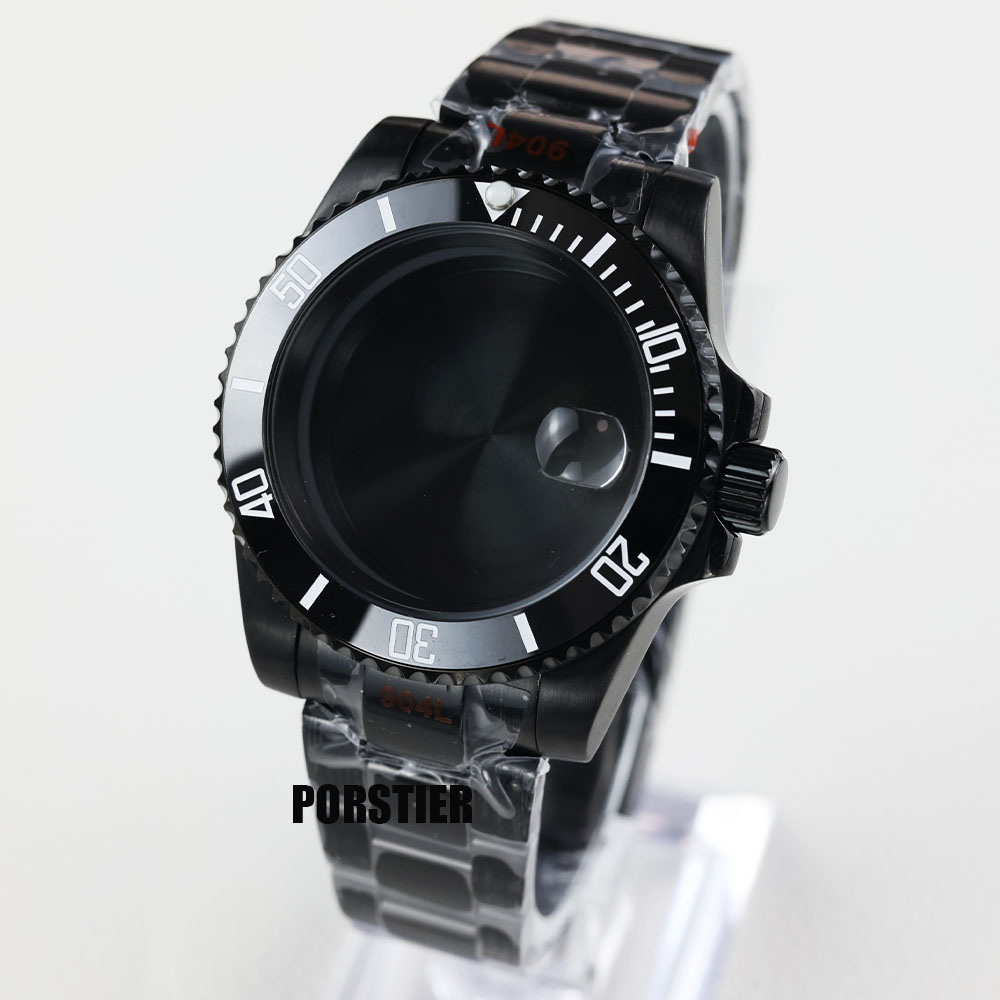 Reel Case - Kotak jam tangan pvd hitam 40mm