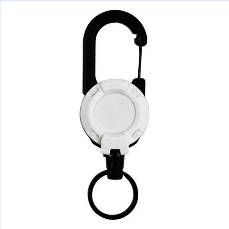 Conventional Reel - Gantungan Kunci Karabiner Gulungan Tarik Tugas