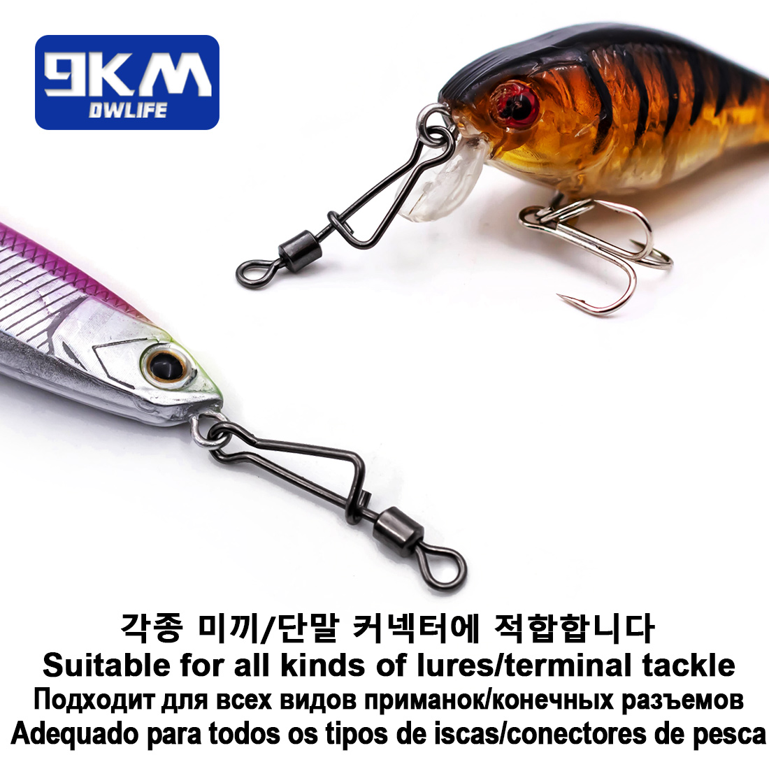 9KM Barrel Swivel Italian Snap - Baitcasting Reel ulasan dan harga