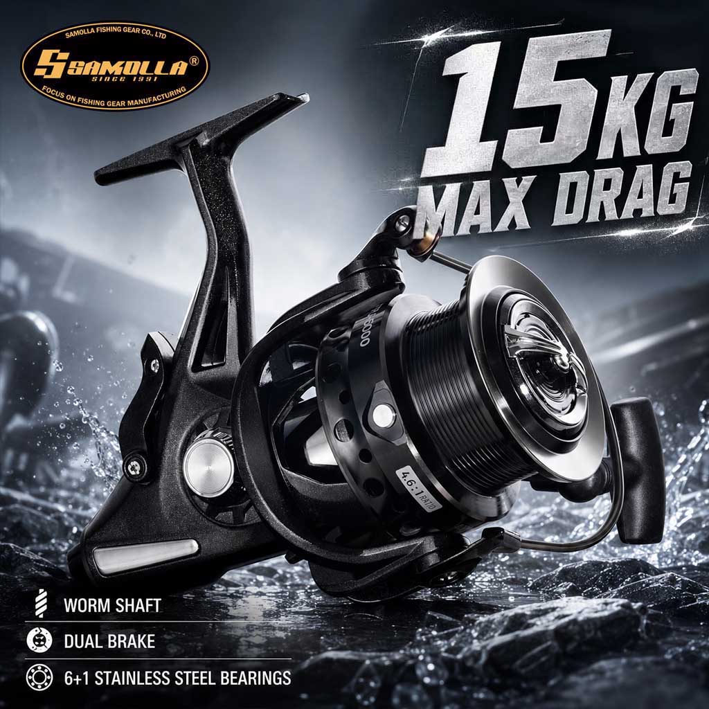 SAMOLLA Dual Brake Spinning Re - Reel Drag Knob ulasan dan harga